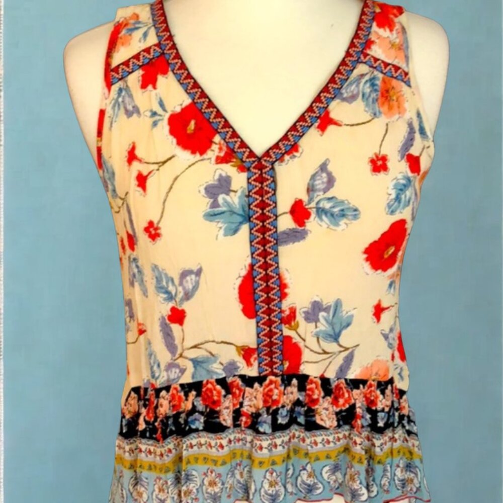 NWT Floral Boho Tank